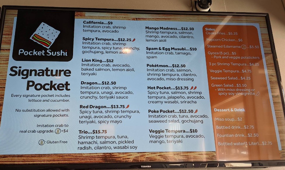 Pocket Sushi Restaurant | Fresh Sushi & Japanese Favorites in Pleasanton